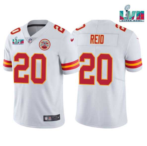 Men & Women & Youth Kansas City Chiefs #20 Justin Reid White Super Bowl LVII Patch Vapor Untouchable Limited Stitched Jersey->kansas city chiefs->NFL Jersey
